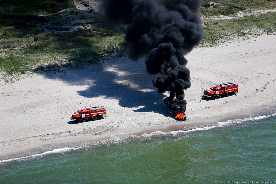 Пожар на нефтяной платформе: МЧС провело учения в Балтийском море