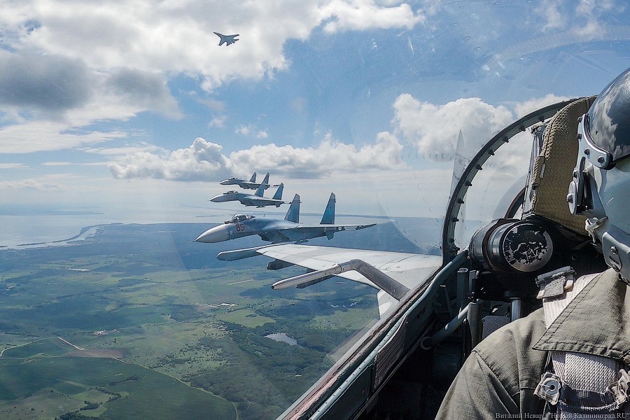 Репетиция парада из кабины истребителя. Фоторепортаж НК