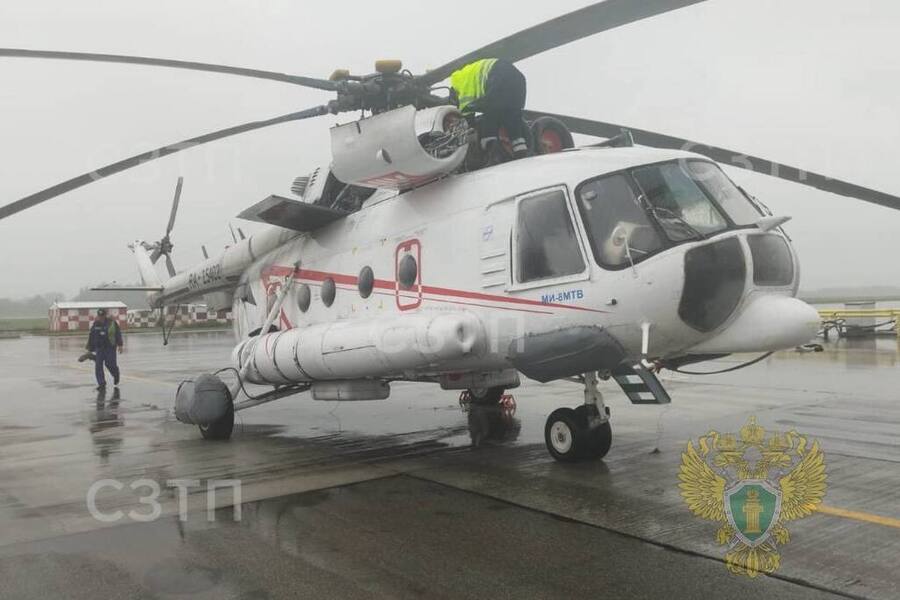 «Лукойл»: у вертолёта Ми-8 сработало табло «стружка правого двигателя»