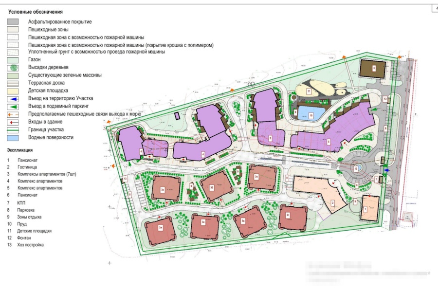 В пос. Лесное на берегу моря планируют построить комплекс апартаментов и отелей (фото)