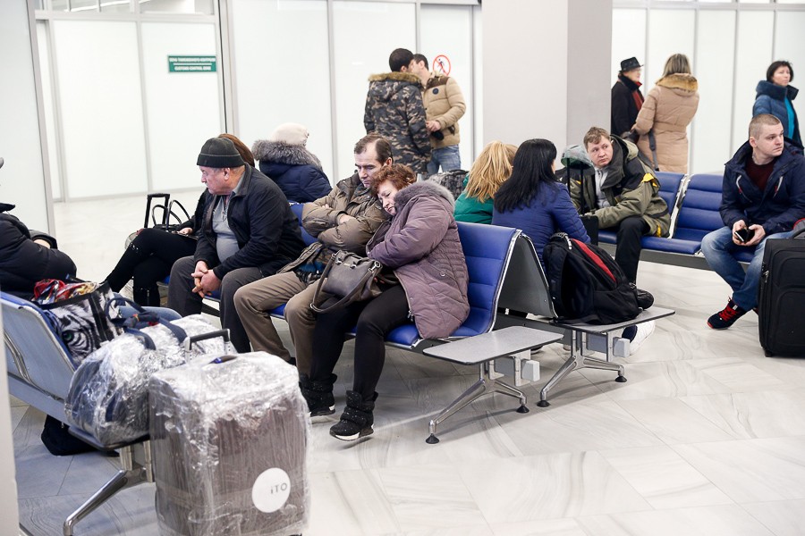 Аэропорт «Храброво» возобновил свою работу и открыл регистрацию на все рейсы