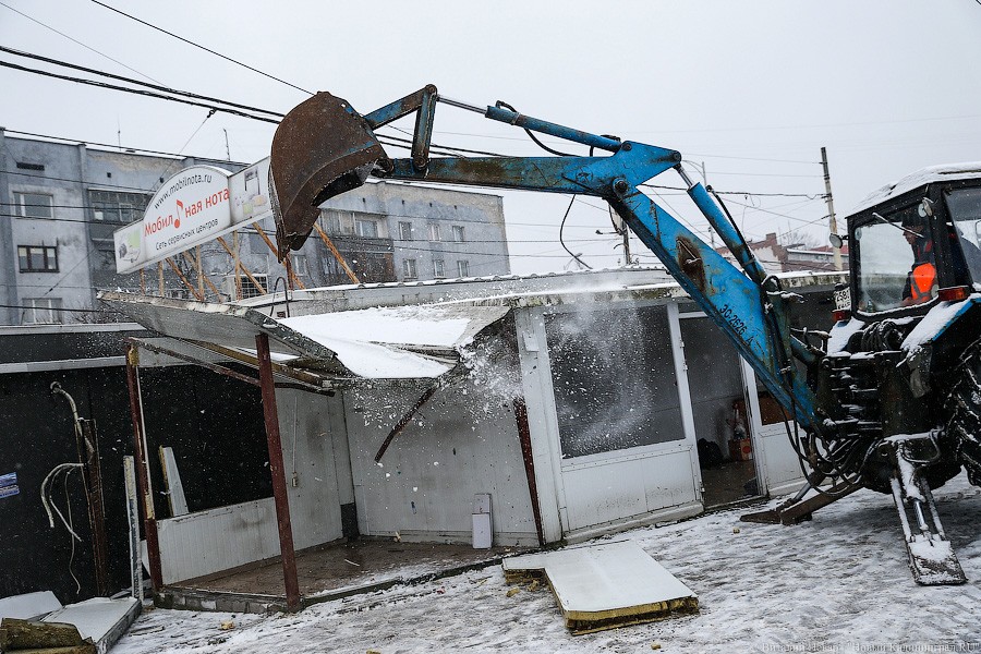В 2017 году в Калининграде принудительно снесли 123 торговых павильона