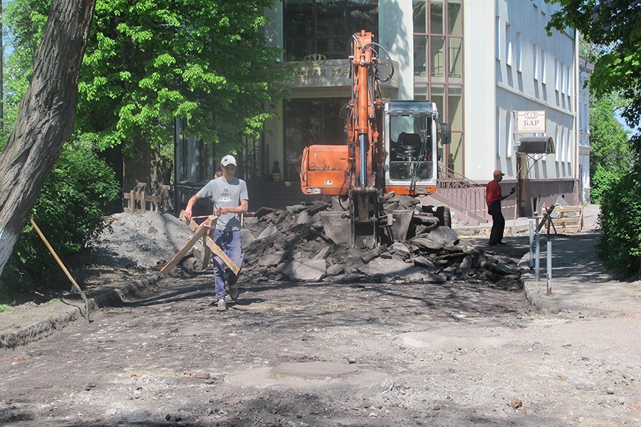 Улицу в центре Зеленоградска на месяц закрыли на ремонт (фото)