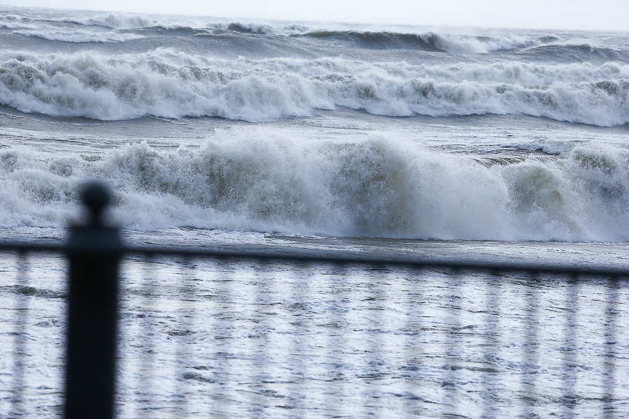Штормовые селфи: ураган в Светлогорске (фото)