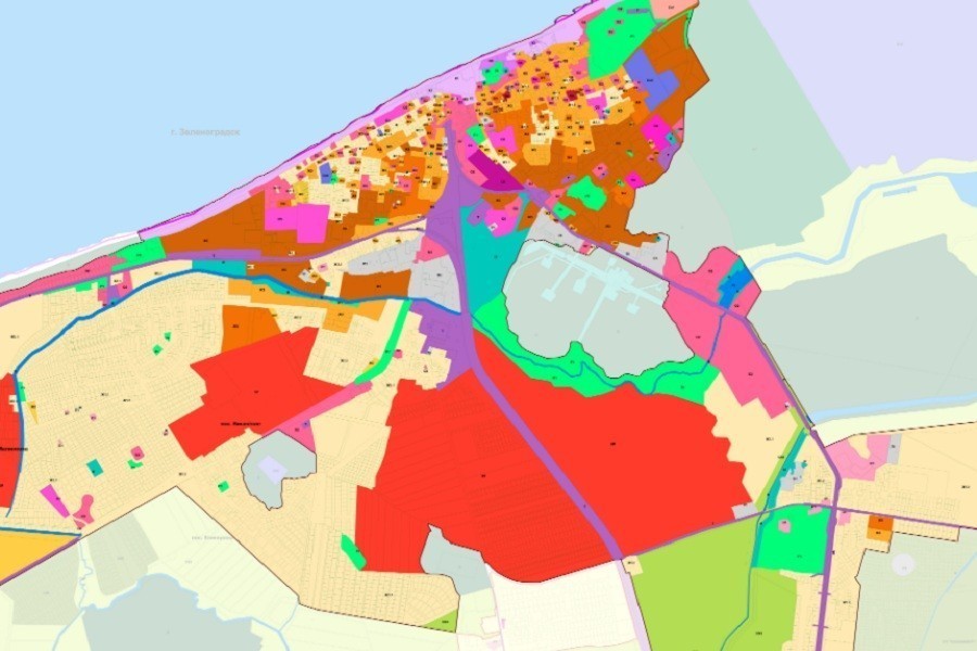 Новая схема функционального зонирования, администрация Зеленоградского городского округа
