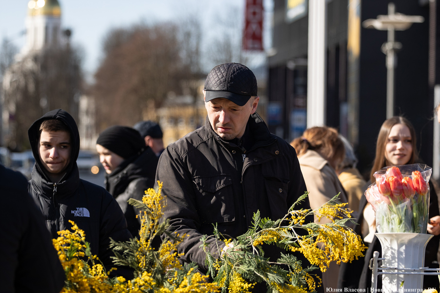 Цветочные баррикады: как выглядят улицы Калининграда 8 марта (фото)