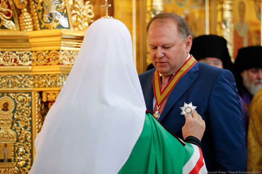 Орден для Николая: патриарх Кирилл освятил новый храм в Гусеве (фото)