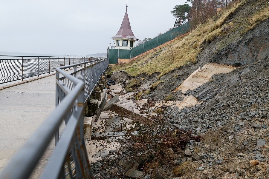 Власти региона: в областном бюджете нет денег на укрепление берега в Пионерском