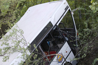 Предварительная причина аварии автобуса в Калининграде — микроинсульт у водителя