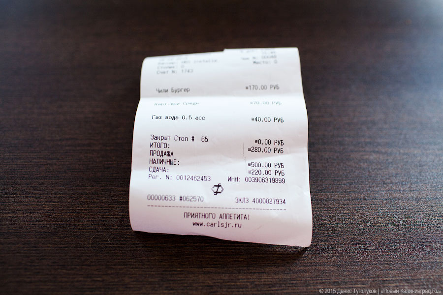 Новое место: бургерная «Carl’s Jr.»