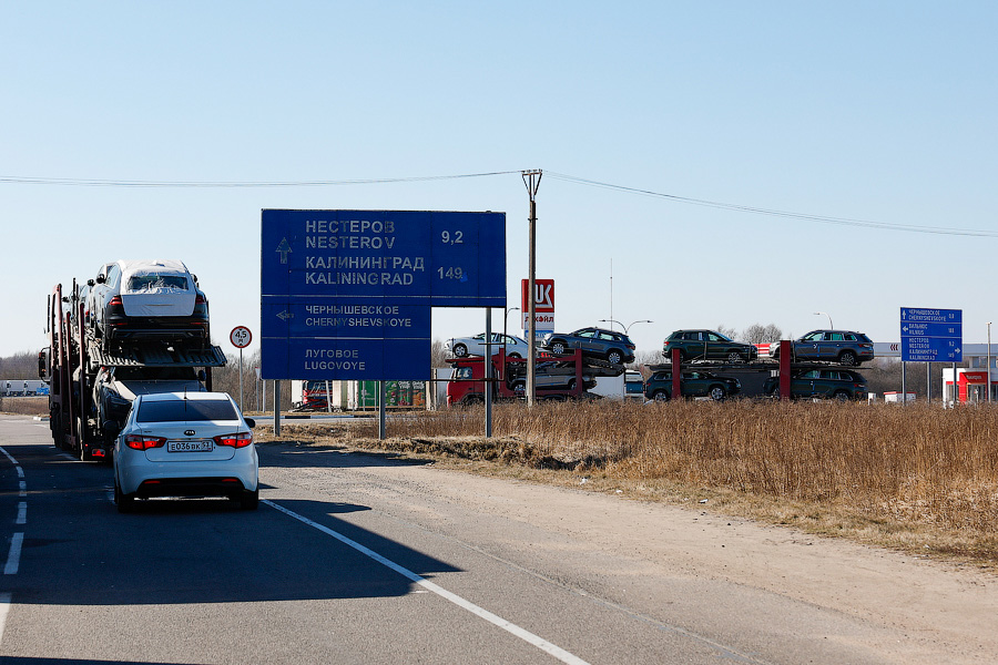 10 километров фур: что происходит на границе с Литвой (фото)