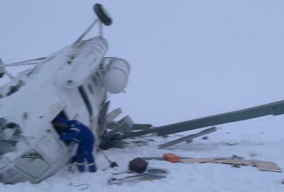 На Ямале разбился вертолет зарегистрированной в Калининграде авиакомпании (фото)