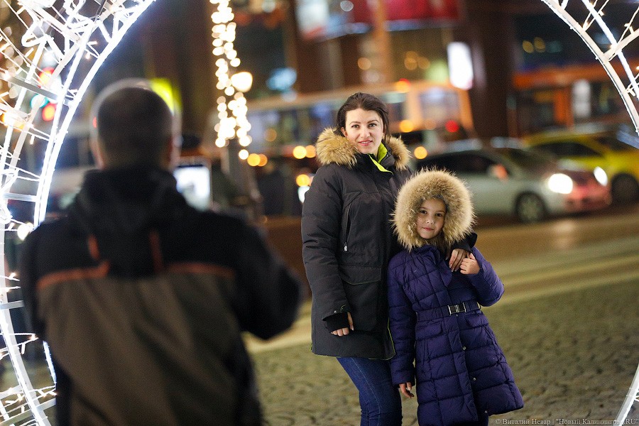 Открути оленю ушко: центр Калининграда украсили к Новому году (фото)