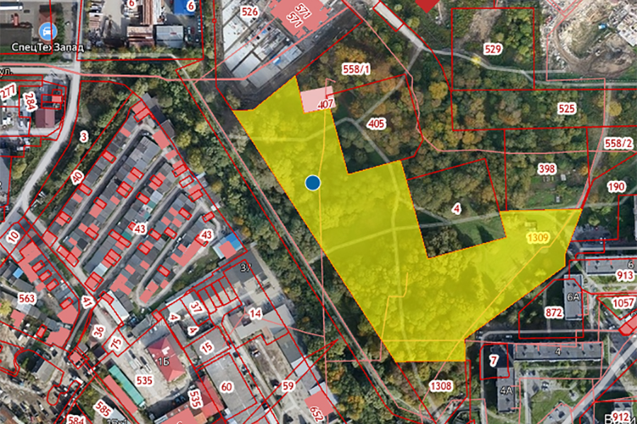 Изображение из публичной кадастровой карты