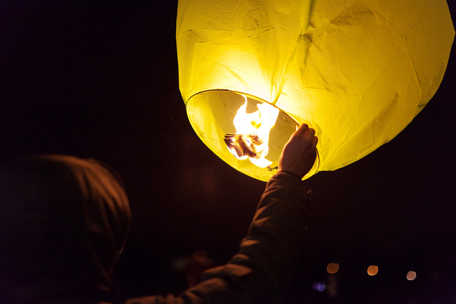 «Город дирижаблей»: фоторепортаж с флешмоба, посвященного встрече весны