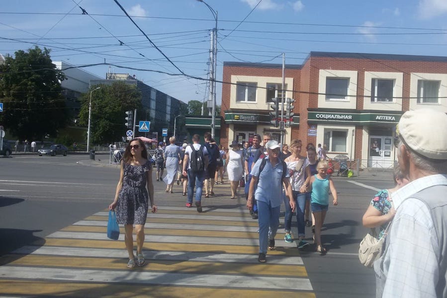 В центре города отключился свет, погасли светофоры
