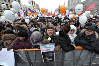 ВЦИОМ: большинство участников митинга на пр. Сахарова – образованные мужчины