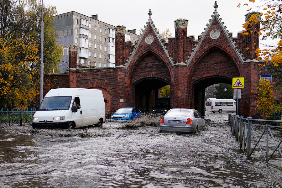 Другой берег улицы: Калининград затопило после шторма (да, опять)