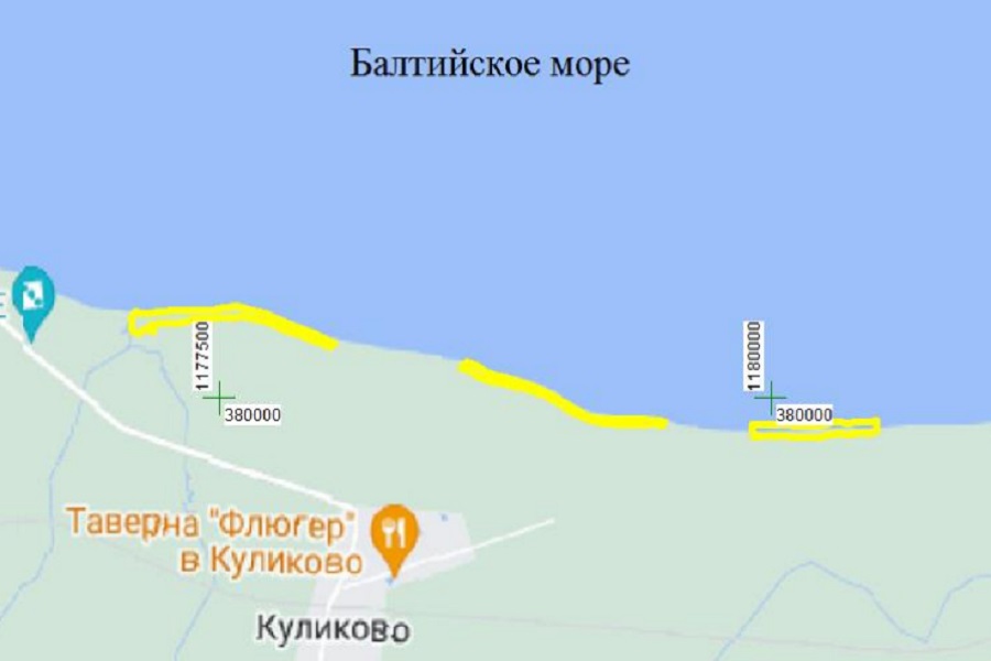 Еще одну часть берега в Куликово хотят укрепить за 378 млн рублей
