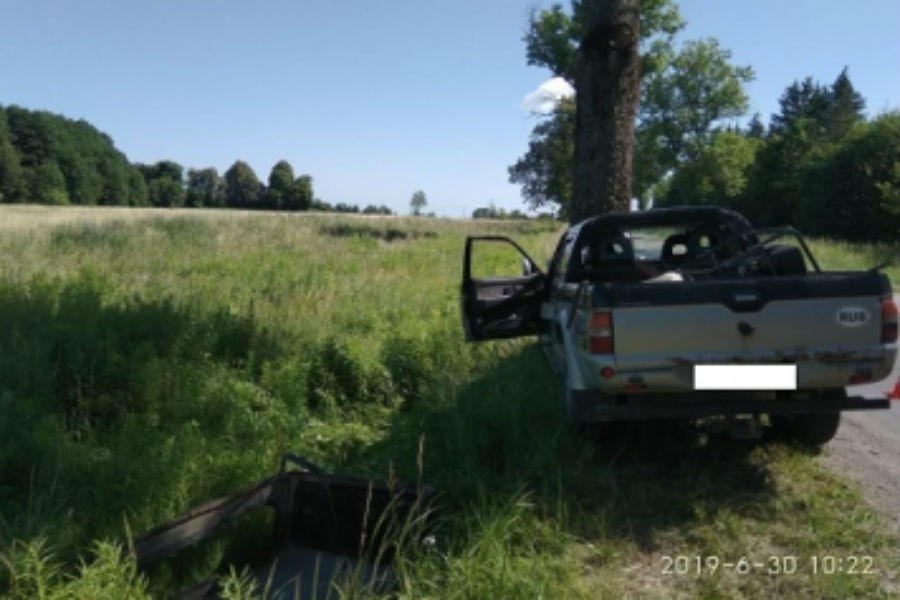 В Правдинском районе «Мицубиси» врезался в дерево, водитель госпитализирован