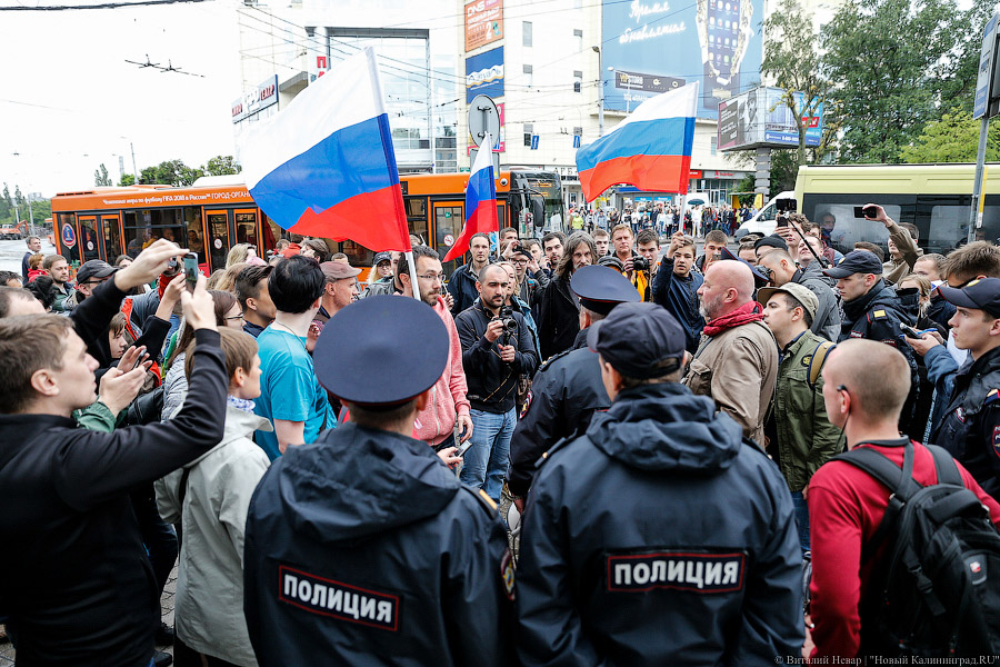 Утки-мандаринки: в Калининграде прошло шествие против коррупции