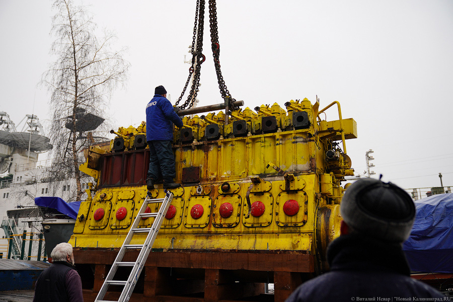 25 экваторов: двигатель «Крузенштерна» стал экспонатом Музея Мирового океана (фото)