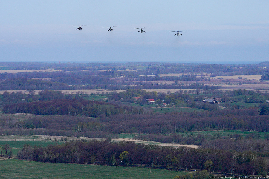 Пробки с воздуха: как прошла генеральная репетиция парада в Калининграде (фото)