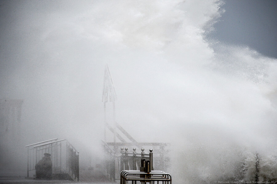 В Янтарном из-за шторма частично отменили занятия в школах