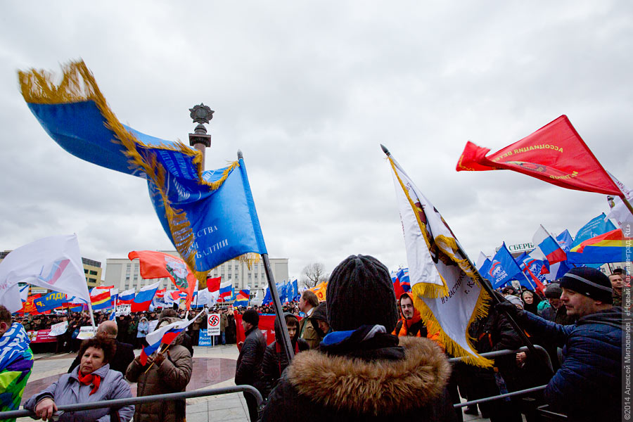 «Дежурный демагог взахлёб о чём-то врёт»: как в Калининграде митинговали за Крым (видео)