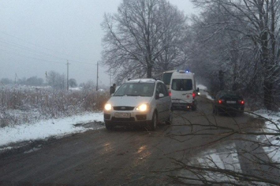 В Калининграде автобус столкнулся с легковушкой, пострадали двое (фото)