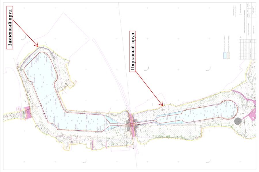 Очистка прудов в центре Черняховска отстает из-за задержек с поставкой материалов