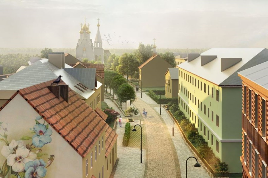 Изображение из проекта благоустройства центра Багратионовска