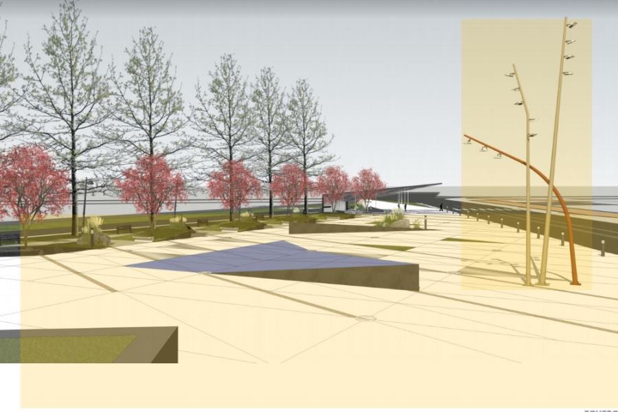 Треугольники и качели: в Калининграде хотят благоустроить сквер у Дома искусств (фото)