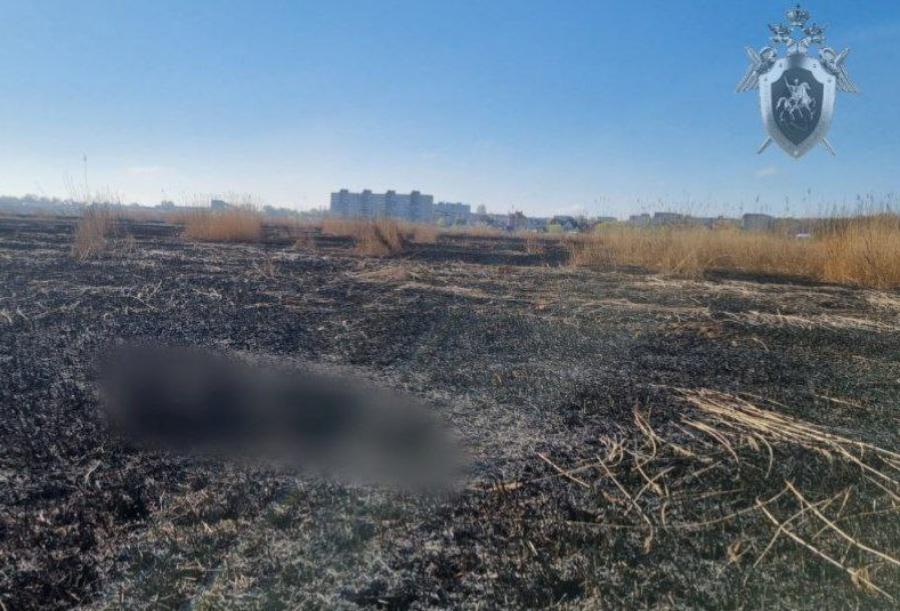 Под Калининградом среди сгоревшей травы нашли труп человека