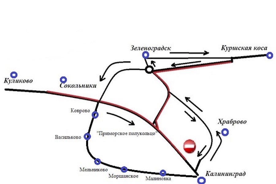 Движение по Приморскому кольцу и Зеленоградску в субботу ограничивается из-за триатлона