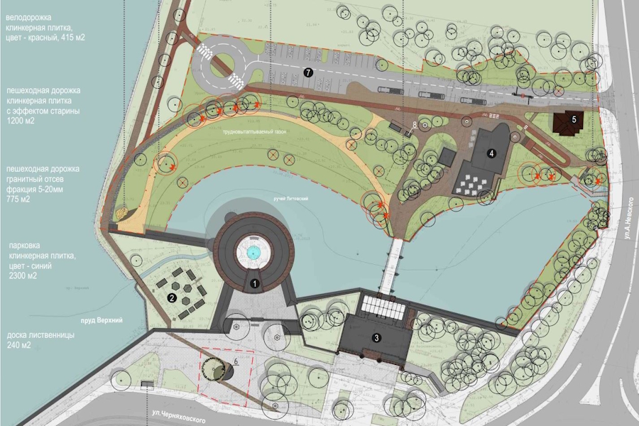 За Музеем янтаря собираются вырубить 62 дерева для благоустройства территории