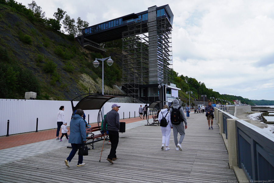 Новый лифт на променад Светлогорска обещают запустить в ближайшие выходные