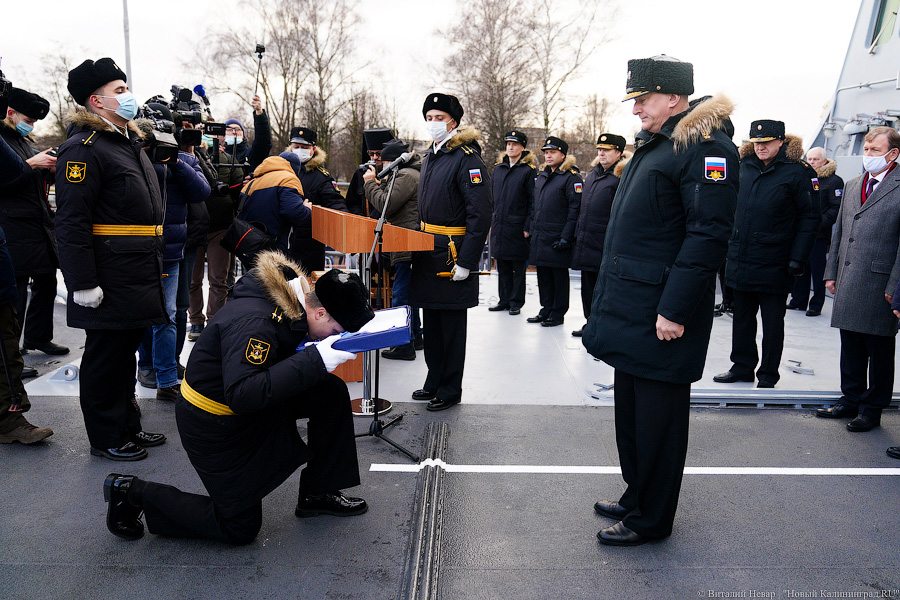 «Экипаж готов»: завод «Янтарь» передал ВМФ корабль «Пётр Моргунов»