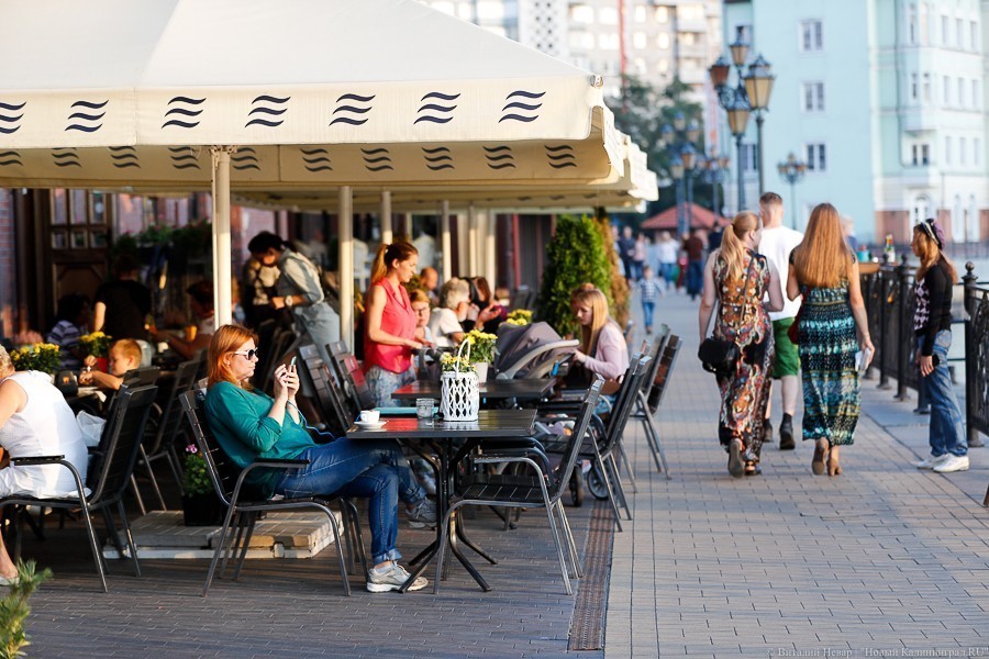 В администрации Калининграда перечислили планируемые уличные кафе